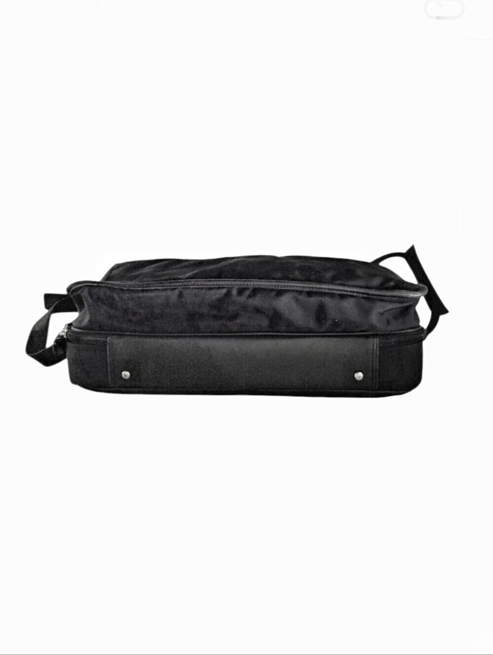 Vintage Coach Black Leather Nylon Laptop Briefcase Lay Flat Messenger Bag 5773 - Picture 7 of 13